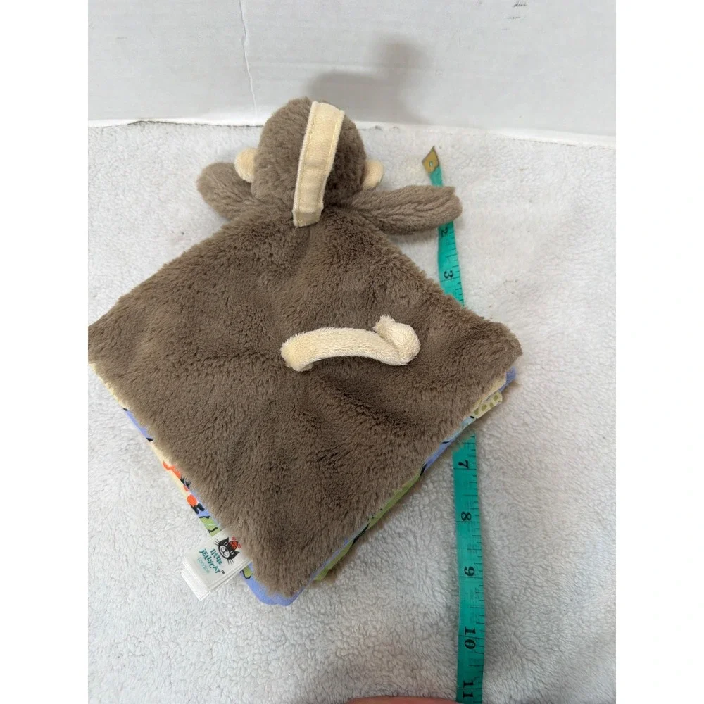 Jellycat Sleepy Monkey Soft Cloth Book Unisex Brown Crinkle Plush Sensory Toy